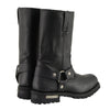 Milwaukee Leather MBM131 Mens Black 11-Inch Classic Square Toe Harness Boots - Milwaukee Leather Mens Boots