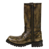 Milwaukee Leather MBM9005W Mens Wide Width Distressed Brown 11 Inch Classic Harness Square Toe Boots Width - Milwaukee Leather Mens Boots