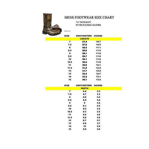 Milwaukee Leather MBM9005W Mens Wide Width Distressed Brown 11 Inch Classic Harness Square Toe Boots Width - Milwaukee Leather Mens Boots