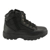 Milwaukee Leather MBM9011 Men's 6-inch Black Leather Tactical Lace-Up Boots with Side Zipper Entry