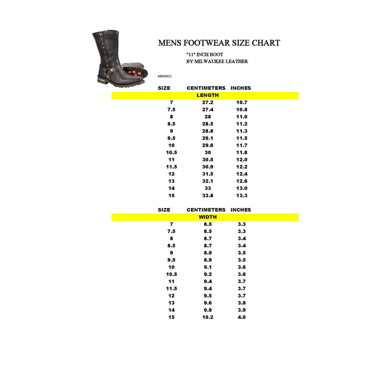 Milwaukee Leather MBM9025 Mens Black Harness Boot with Braid and Riveted Details - Milwaukee Leather Mens Boots
