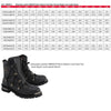 Milwaukee Leather MBM9075 Men's Black 6-inch Plain Toe Dual Zipper Lock Leather Boots