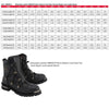 Milwaukee Leather MBM9075 Men's Black 6-inch Plain Toe Dual Zipper Lock Leather Boots
