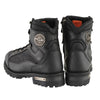 Milwaukee Leather MBM9080 Men's Black 6-Inch Lace to Toe Boots with Gear Shift Protection