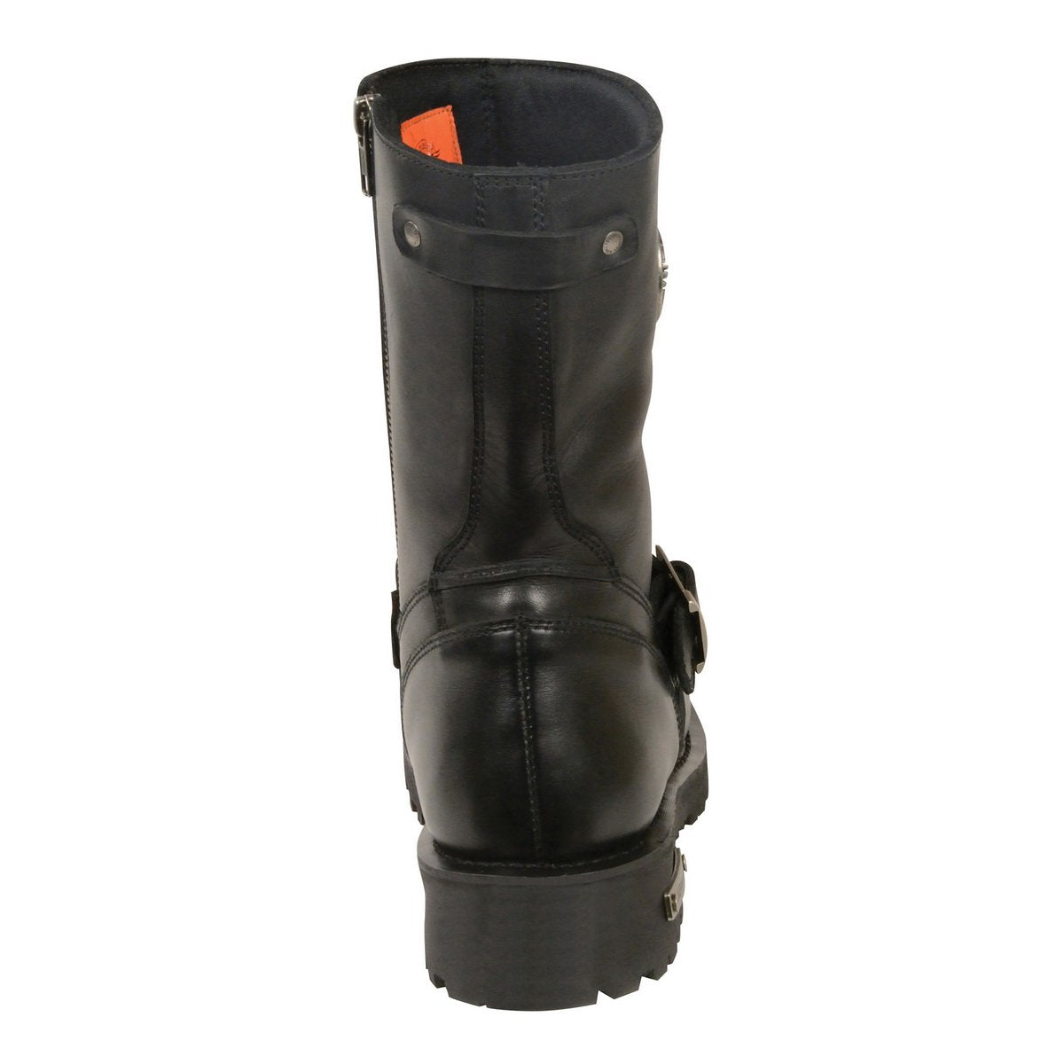 Milwaukee Leather MBM9090 Mens 9-Inch Classic Black Engineer Boots with Gear Shift Guard - Milwaukee Leather Mens Boots