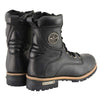 Milwaukee Leather MBM9095W Men's Classic Black ‘Wide Width’ Lace-Up Logger Boots with Side Zipper