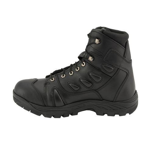 Milwaukee Leather MBM9115 Men's Black Leather 6-Inch Swat Style-Tactical Motorcycle Rider Biker Boots