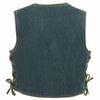 Milwaukee Leather MDK3900 Kids Classic Blue Denim Side Lace Vest
