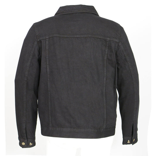 Milwaukee Leather MDM1015 Men's Black Classic Denim Jean Jacket
