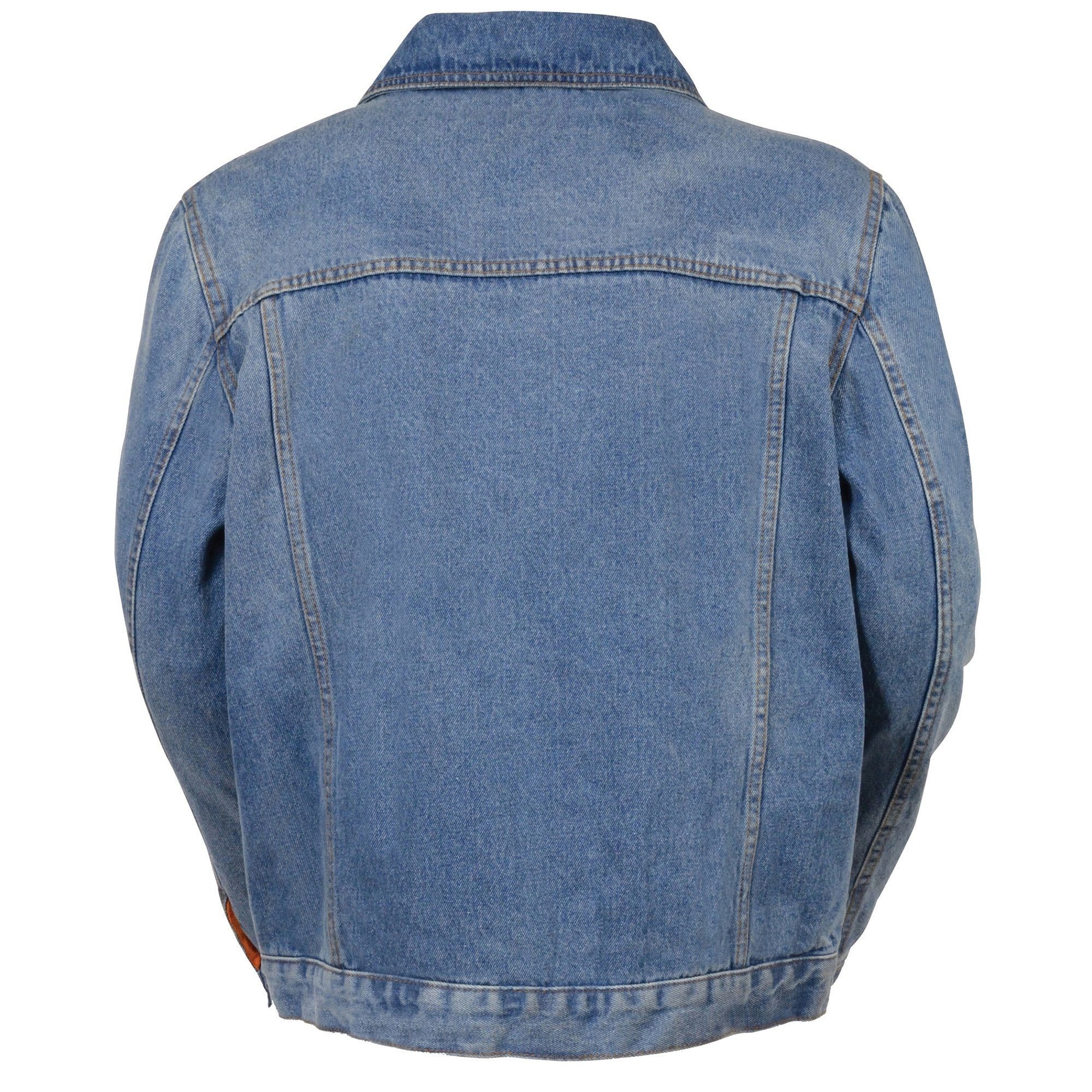 Milwaukee Performance MDM1015 Men's Classic Blue Denim Jean Pocket Jacket with Gun Pockets - Milwaukee Performance Mens Denim Jackets