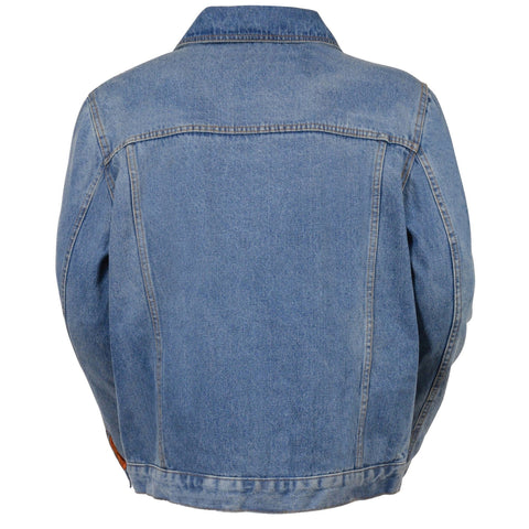 Milwaukee Performance MDM1015 Men's Classic Blue Denim Jean Pocket Jacket with Gun Pockets - Milwaukee Performance Mens Denim Jackets