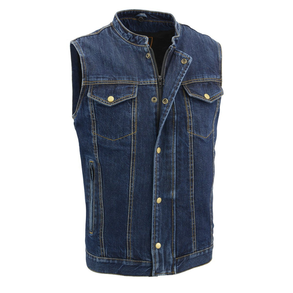 Milwaukee Performance MDM3020 Men's Blue Denim 3 in 1 Club Style Vest with Removable Hoodie