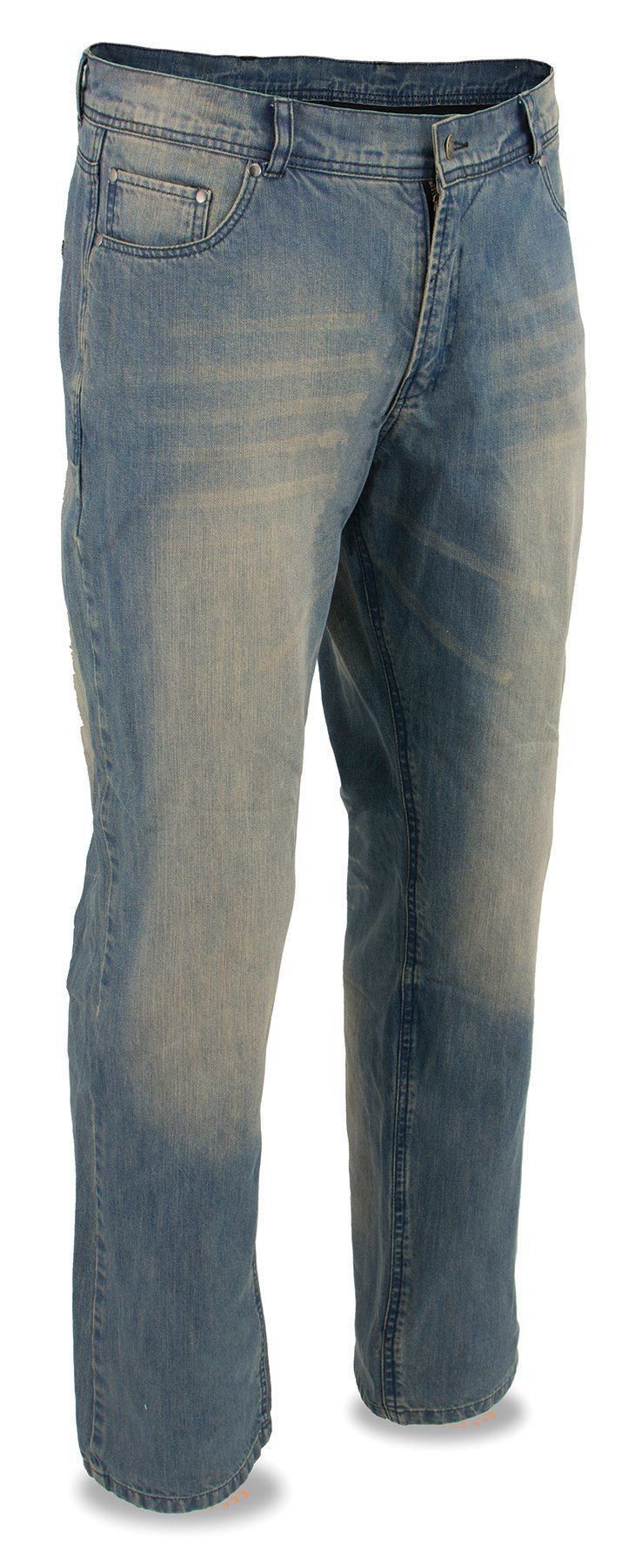 Milwaukee Performance MDM5003 Men's Blue Armored Denim Jeans Reinforced with Aramid by DuPont Fibers - Milwaukee Performance Mens Denim Pants