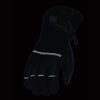 Milwaukee Leather MG7713SET Women's Black 'Heated' Leather Waterproof Gauntlet Gloves with i-Touch Screen (Battery Pack Included)