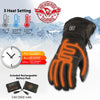 Milwaukee Leather MG7713SET Women's Black 'Heated' Leather Waterproof Gauntlet Gloves with i-Touch Screen (Battery Pack Included)