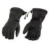 Milwaukee Leather MG7518 Men's Black Deerskin Leather Gauntlet Gloves with Draw String - Milwaukee Leather Mens Leather Gloves