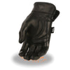 Milwaukee Leather MG7700 Ladies Black Lightweight Leather Gloves with Gel Palm