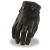 Milwaukee Leather MG7710 Women's Black Perforated Leather Driving Gloves with Gel Palm