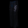 Milwaukee Leather Chaps for Women Black Low-Rise Waist- Double Buckle Reflective Embroidery Motorcycle Chap- ML1187