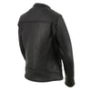 Milwaukee Leather MLL2551 Women's Black Vented Lightweight Leather Triple Stitch Scooter Jacket - Milwaukee Leather Womens Jackets