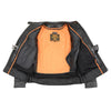 Milwaukee Leather MLL2551 Women's Black Vented Lightweight Leather Triple Stitch Scooter Jacket - Milwaukee Leather Womens Jackets