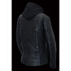 Milwaukee Leather MLL2555 Women's Black 3/4 Hooded Leather Jacket with Side Stretch