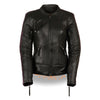 Milwaukee Leather MLL2570 Women's Phoenix Black and Purple Leather Jacket with Dual Gun Pockets - Milwaukee Leather Womens Leather Jackets