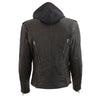 Milwaukee Leather MLL2575 Women’s Black Vented MC Jacket with Removable Hoodie - Milwaukee Leather Womens Jackets