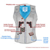 Milwaukee Leather MLL4527 Women's Distress Brown Leather Motorcycle Rider Vest- Stretch Side Panel W/ Lacing Detail