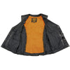 Milwaukee Leather MLL4570 Ladies Black 'Studded Phoenix' Leather Vest