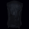 Milwaukee Leather MLL4571 Ladies 'Crinkled' Black and Purple Lightweight Leather Vest