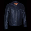 Milwaukee Leather MLM1502 Men's 'Cool-Tec' Black Vented Leather Scooter Jacket with Gun Pockets - Milwaukee Leather Mens Leather Jackets