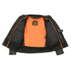 Milwaukee Leather MLM1506 Men's 'Cool-Tec' Black Leather Jacket with Utility and Gun Pockets - Milwaukeee Leather Mens Leather Jackets
