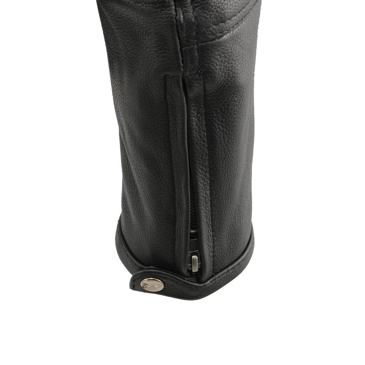 Milwaukee Leather MLM1514SET Men's ‘ALL SEASONS’ Black Leather with Heated and Cool-Tec Technology