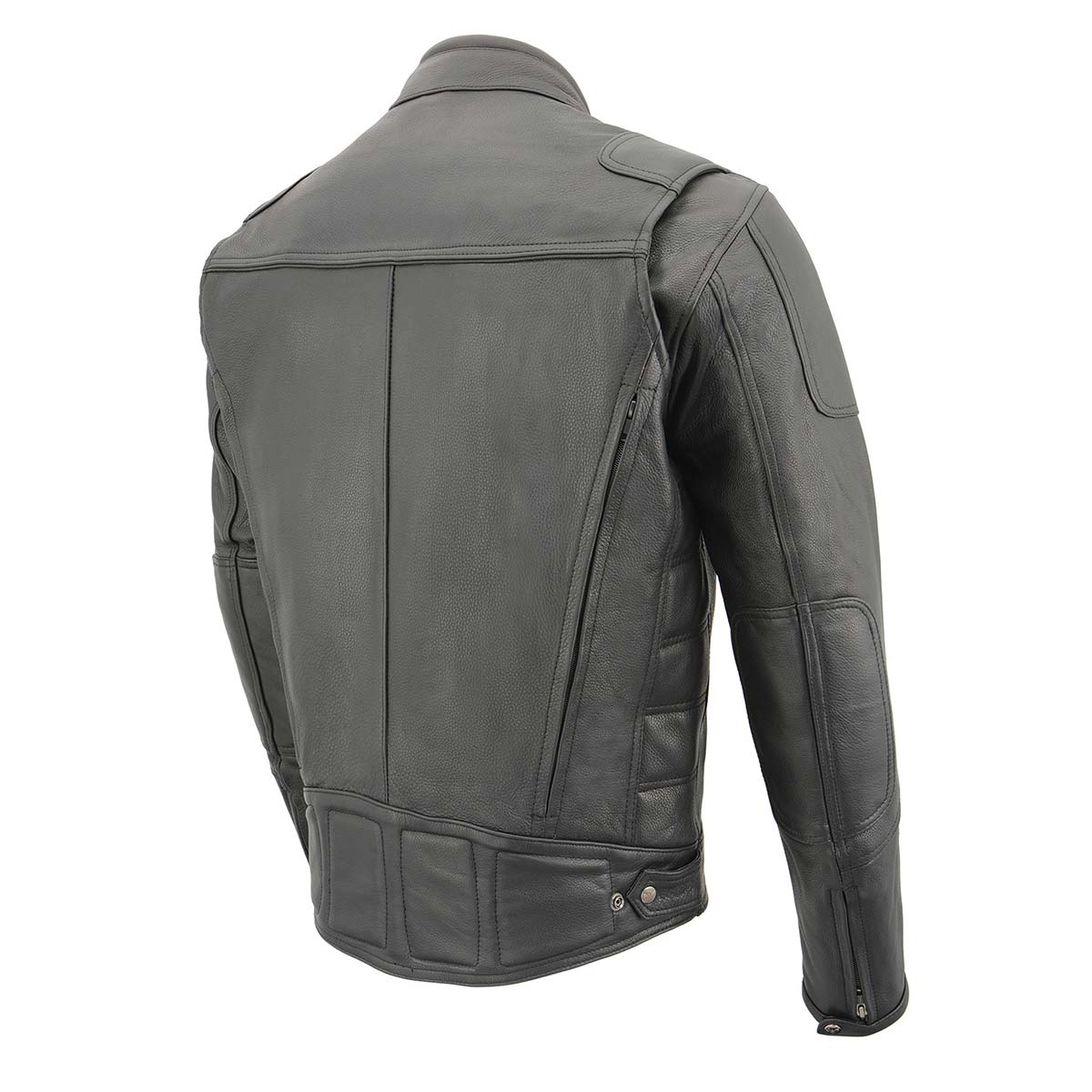Milwaukee Leather MLM1514SET Men's ‘ALL SEASONS’ Black Leather with Heated and Cool-Tec Technology