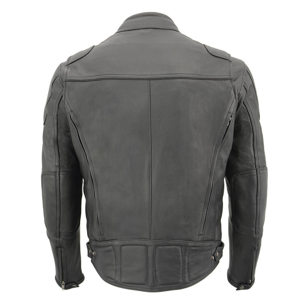 Milwaukee Leather MLM1514SET Men's ‘ALL SEASONS’ Black Leather with Heated and Cool-Tec Technology