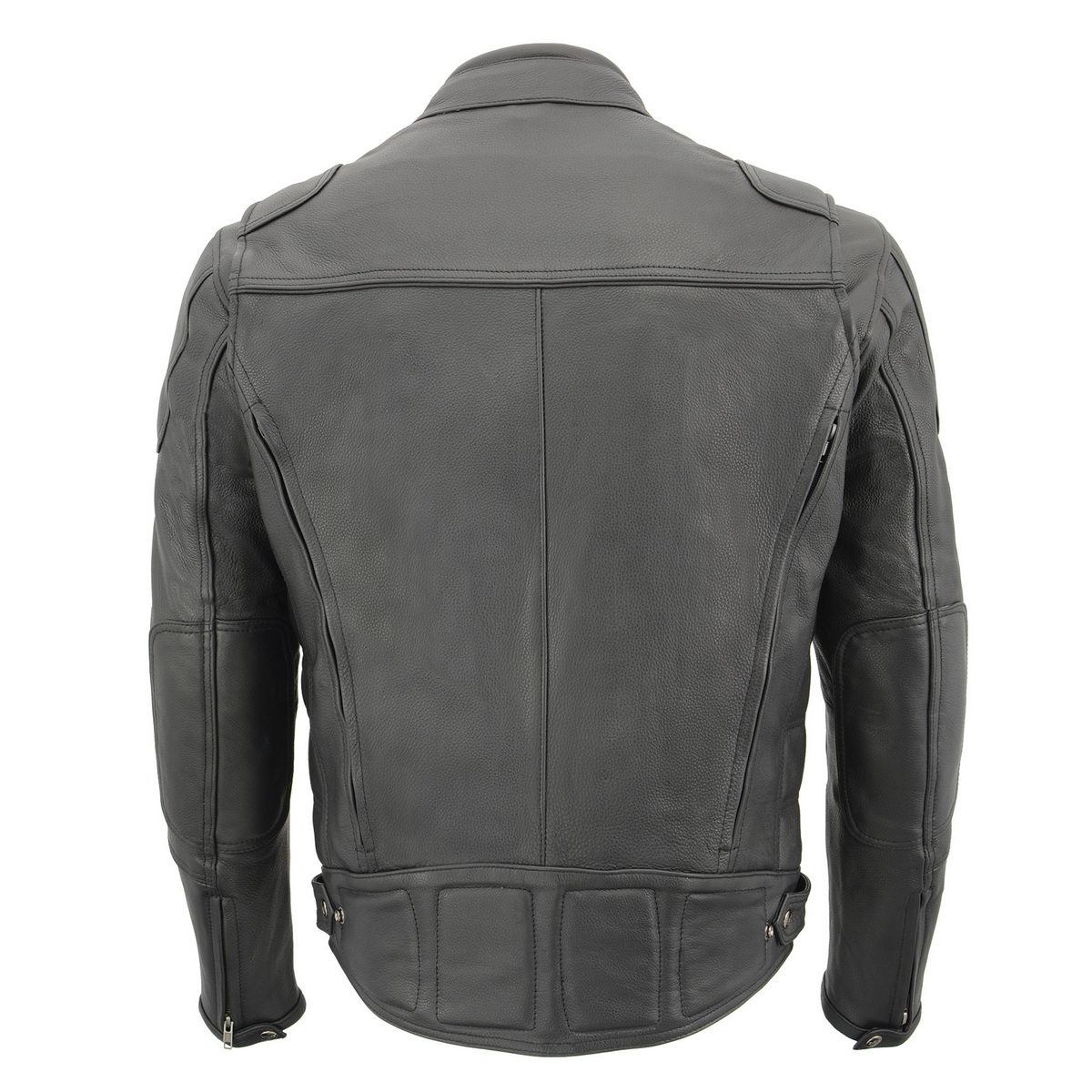 Milwaukee Leather MLM1514SET Men's ‘ALL SEASONS’ Black Leather with Heated and Cool-Tec Technology