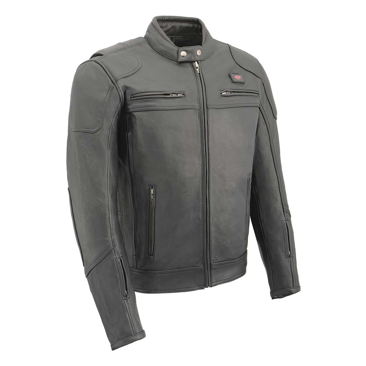 Milwaukee Leather MLM1514SET Men's ‘ALL SEASONS’ Black Leather with Heated and Cool-Tec Technology