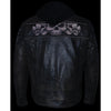 Milwaukee Leather MLM1561 Men's Distressed Brown Leather Jacket with Reflective Skulls