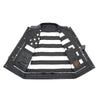 Milwaukee Leather MLM3509 Old Glory Laced Arm Holes Black Motorcycle Leather Vest for Men with White Stitching