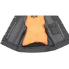 Milwaukee Leather MLM3514 Men's ‘Club Vest’ Black Leather Vest with Cool-Tec Technology