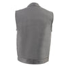Milwaukee Leather MLM3514 Men's ‘Club Vest’ Black Leather Vest with Cool-Tec Technology