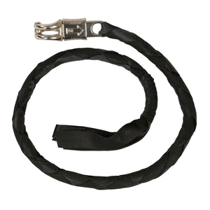 Milwaukee Leather MP7900 Black 'Get Back' Motorcycle Whip