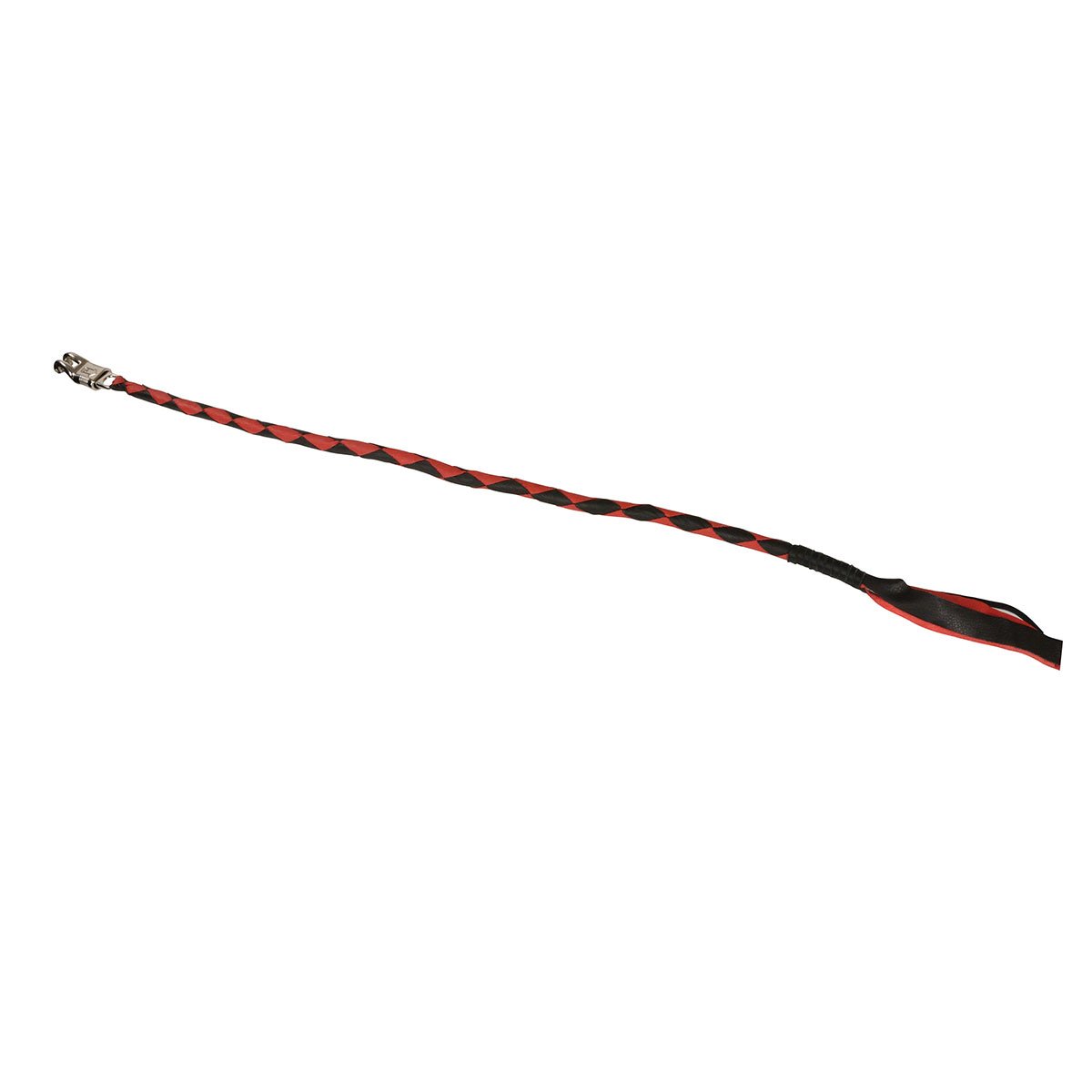 Milwaukee Leather MP7900 Black and Red Get Back Motorcycle Whip