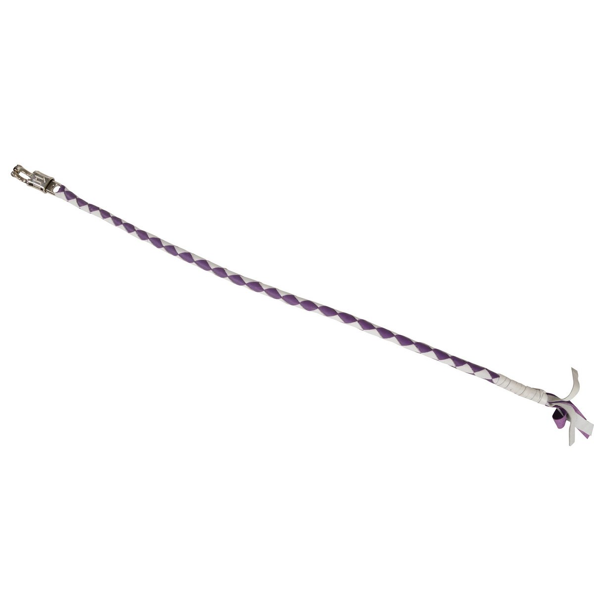 Milwaukee Leather MP7900 White and Purple Get Back Motorcycle Whip