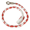 Milwaukee Leather MP7900 White and Red 'Get Back' Motorcycle Whip