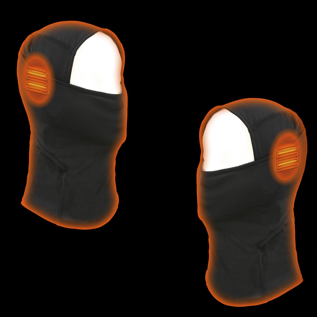 Hot Leathers T72 'Black Widow' Flat Black DOT Helmet with Milwaukee Leather MP7922FMSET Heated Balaclava Bundle