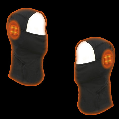 Hot Leathers T72 'Black Widow' Flat Black DOT Helmet with Milwaukee Leather MP7922FMSET Heated Balaclava Bundle