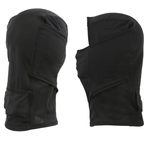 Hot Leathers T68 'The O.G.' Gloss Black DOT Helmet with Milwaukee Leather MP7922FMSET Heated Balaclava Bundle