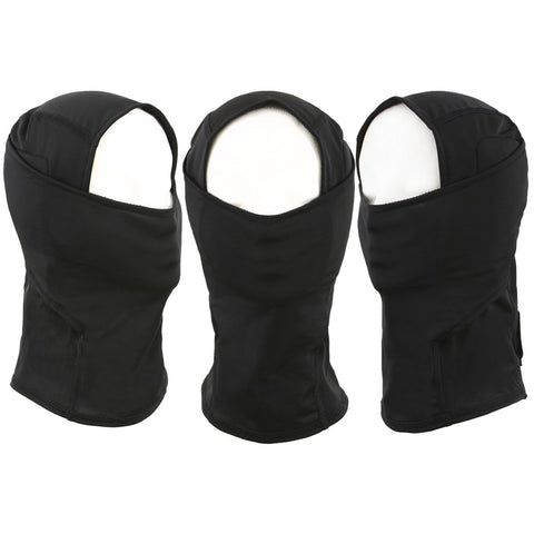 Hot Leathers T72 'Black Widow' Flat Black DOT Helmet with Milwaukee Leather MP7922FMSET Heated Balaclava Bundle